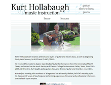 Tablet Screenshot of kurthollabaugh.com